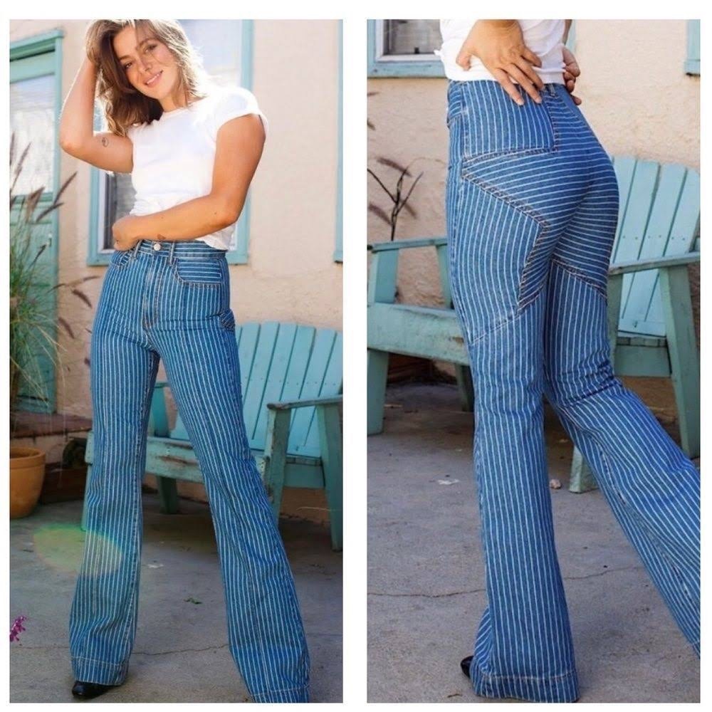 Revice Denim Jeans - Venus Flare in Solstice Wash (star on the back)